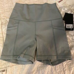 Sage green biker shorts NWT